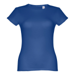 Women's fitted cotton T-shirt, 150 g/m2, THC Sofia royal blue colour