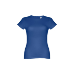 Women's fitted cotton T-shirt, 150 g/m2, THC Sofia royal blue colour first view