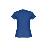 Women's fitted cotton T-shirt, 150 g/m2, THC Sofia royal blue colour second view