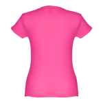 Women's fitted cotton T-shirt, 150 g/m2, THC Sofia fuchsia colour