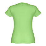 Women's fitted cotton T-shirt, 150 g/m2, THC Sofia light-green colour