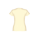 Women's fitted cotton T-shirt, 150 g/m2, THC Sofia ivory colour second view