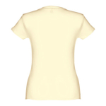 Women's fitted cotton T-shirt, 150 g/m2, THC Sofia ivory colour