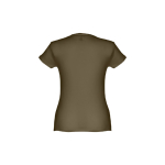 Women's fitted cotton T-shirt, 150 g/m2, THC Sofia dark green colour second view