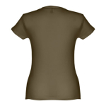 Women's fitted cotton T-shirt, 150 g/m2, THC Sofia dark green colour