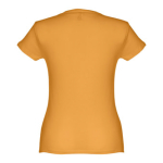 Women's fitted cotton T-shirt, 150 g/m2, THC Sofia dark yellow colour