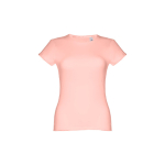 Women's fitted cotton T-shirt, 150 g/m2, THC Sofia salmon colour first view