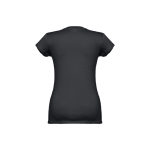 Women's fitted V-neck T-shirt, 150 g/m2, THC Athens black colour second view