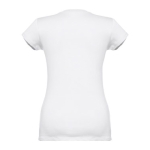 Women's fitted V-neck T-shirt, 150 g/m2, THC Athens white colour