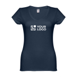 Women's fitted V-neck T-shirt, 150 g/m2, THC Athens main view