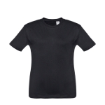 Children's cotton t-shirt, 150 g/m2, THC Quito black colour