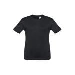 Children's cotton t-shirt, 150 g/m2, THC Quito black colour first view