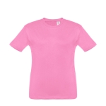 Children's cotton t-shirt, 150 g/m2, THC Quito pink colour