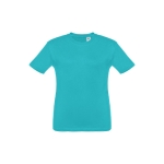 Children's cotton t-shirt, 150 g/m2, THC Quito turquoise colour first view