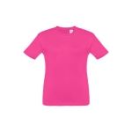 Children's cotton t-shirt, 150 g/m2, THC Quito fuchsia colour first view