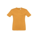 Children's cotton t-shirt, 150 g/m2, THC Quito dark yellow colour first view