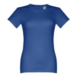 Women's fitted cotton T-shirt, 190 g/m2, THC Ankara royal blue colour