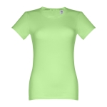 Women's fitted cotton T-shirt, 190 g/m2, THC Ankara light-green colour