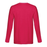 Unisex long-sleeved cotton shirt, 150 g/m2 red colour