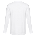 Unisex long-sleeved cotton shirt, 150 g/m2 white colour