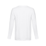 Unisex long-sleeved cotton shirt, 150 g/m2 white colour second view