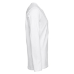 Unisex long-sleeved cotton shirt, 150 g/m2 white colour