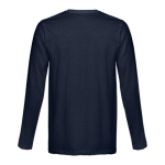 Unisex long-sleeved cotton shirt, 150 g/m2 navy-blue colour