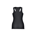 Women's sleeveless cotton shirt, 160 g/m2, THC Tirana black colour second view