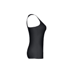 Women's sleeveless cotton shirt, 160 g/m2, THC Tirana black colour third view