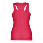 Women's sleeveless cotton shirt, 160 g/m2, THC Tirana red colour