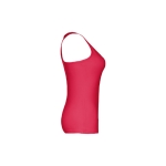 Women's sleeveless cotton shirt, 160 g/m2, THC Tirana red colour third view