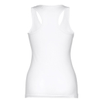 Women's sleeveless cotton shirt, 160 g/m2, THC Tirana white colour