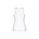 Women's sleeveless cotton shirt, 160 g/m2, THC Tirana white colour second view