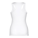 Women's sleeveless cotton shirt, 160 g/m2, THC Tirana white colour