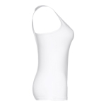 Women's sleeveless cotton shirt, 160 g/m2, THC Tirana white colour