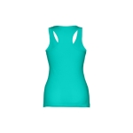 Women's sleeveless cotton shirt, 160 g/m2, THC Tirana turquoise colour second view