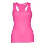 Women's sleeveless cotton shirt, 160 g/m2, THC Tirana fuchsia colour