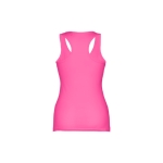 Women's sleeveless cotton shirt, 160 g/m2, THC Tirana fuchsia colour second view