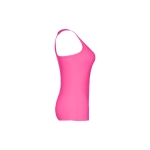 Women's sleeveless cotton shirt, 160 g/m2, THC Tirana fuchsia colour third view