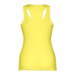 Women's sleeveless cotton shirt, 160 g/m2, THC Tirana light yellow colour