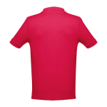 Men's cotton polo shirt in colours, 195 g/m2, THC Adam red colour