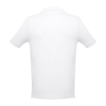 Men's cotton polo shirt in colours, 195 g/m2, THC Adam white colour