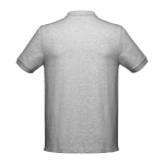 Men's cotton polo shirt in colours, 195 g/m2, THC Adam grey colour second view