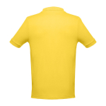 Men's cotton polo shirt in colours, 195 g/m2, THC Adam yellow colour second view