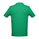 Men's cotton polo shirt in colours, 195 g/m2, THC Adam green colour second view