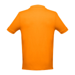 Men's cotton polo shirt in colours, 195 g/m2, THC Adam orange colour second view