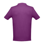 Men's cotton polo shirt in colours, 195 g/m2, THC Adam violet colour second view