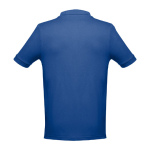 Men's cotton polo shirt in colours, 195 g/m2, THC Adam royal blue colour second view