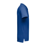 Men's cotton polo shirt in colours, 195 g/m2, THC Adam royal blue colour third view