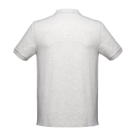 Men's cotton polo shirt in colours, 195 g/m2, THC Adam light grey colour second view